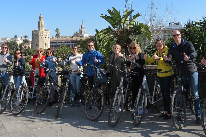 3-hour Guided Bike Tour along the Highlights of Seville - San Telmo Palace and the gateway to Maria Luisa Park