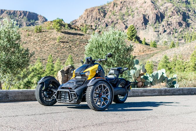 3 Wheel Motorcycle like Quad/Buggy Tour Gran Canaria (Maspalomas) - Fataga brings the mountain roads and big views