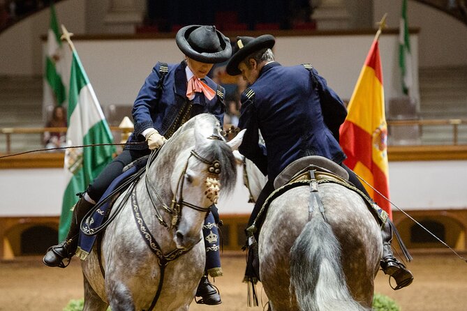 Andalusian Horses Dance Show - The carrousel makes a fitting finale
