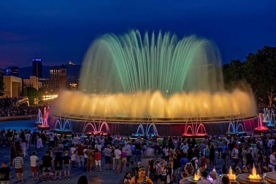 Barcelona Cable Car Sky Views, Magic Fountain & Castle Visit - The Raval and Botero’s Cat Statue