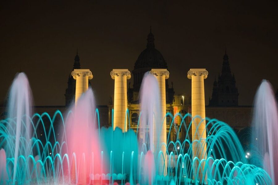 Barcelona Cable Car Sky Views, Magic Fountain & Castle Visit - Olympic sites and a well-timed food break