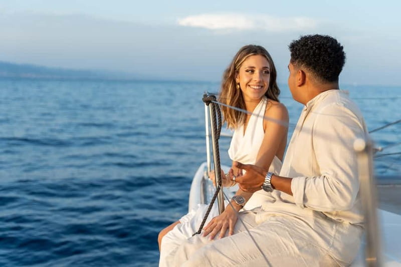 Barcelona: Catamaran Cruise w/ Sailing, Wine, & Tapa - The 45-minute catamaran ride and city views