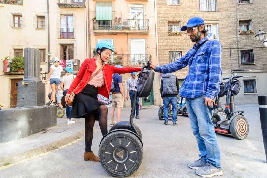 Barcelona: City and Seafront Guided Segway Tour - Roman walls and the Gothic Quarter