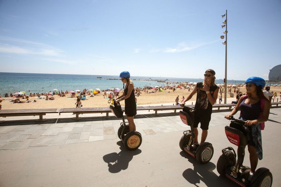 Barcelona: City Highlights Guided Segway Tour - Columbus Monument and the road to Port Vell