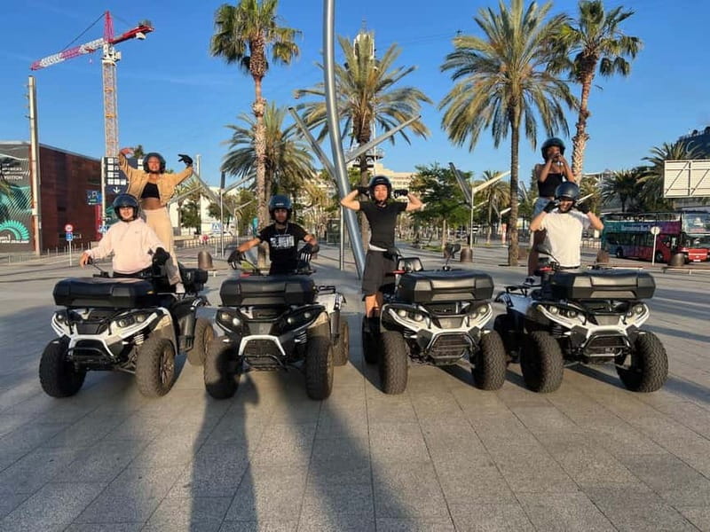 Barcelona: City Sights Electric Quad Tour - The briefing and first ride through Barcelona