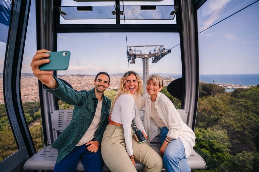 Barcelona: E-Bike Tour with Montjuic Cable Car & Boat Ride - Key points at a glance