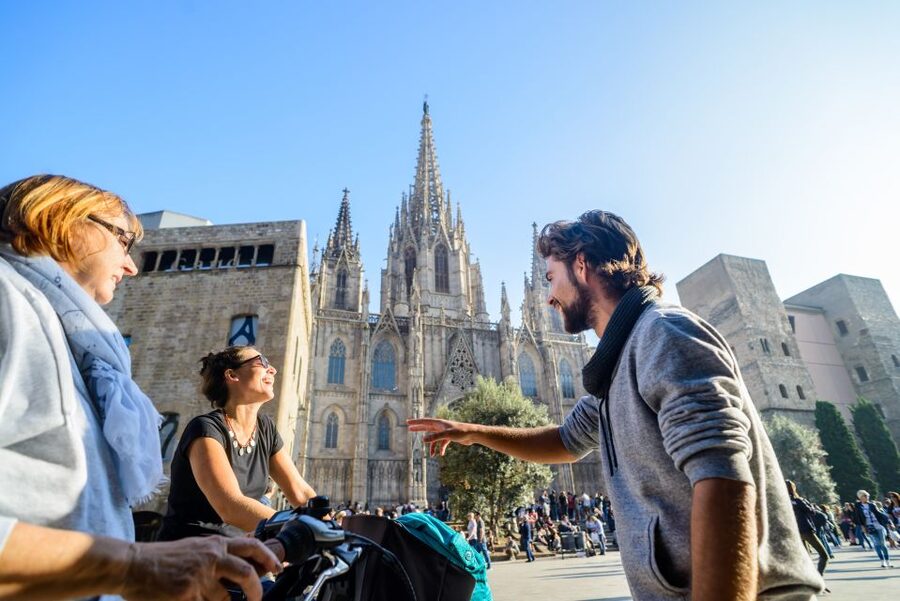 Barcelona eBike Tour with Wine and Tapas Experience - Wine and tapas at the end
