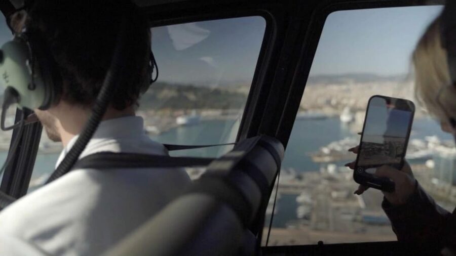 Barcelona: Helicopter Tour - What you see over Port Vell and the old waterfront