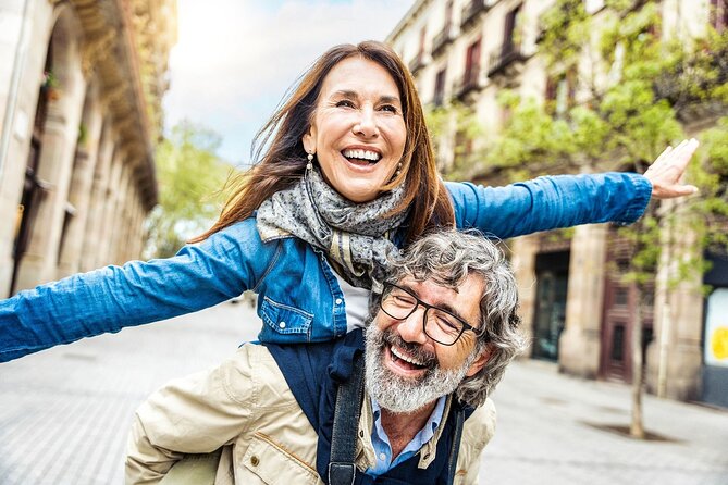 Barcelona Highlights & Montserrat with Port or Hotel Pick Up - Starting on Montjuïc, with Barcelona below