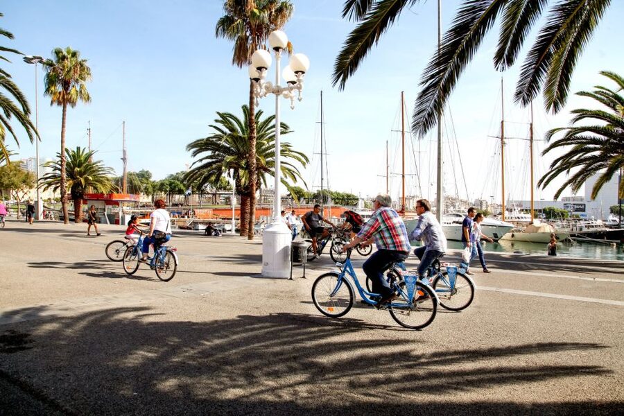 Barcelona Historical 3-Hour Bike Tour - The Palace of Catalan Music and the return