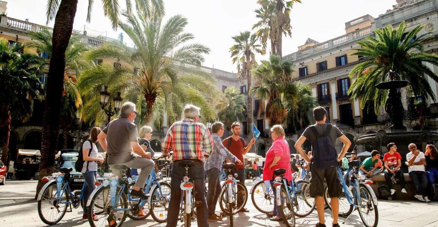 Barcelona Historical 3-Hour Bike Tour - Saint Mary of the Sea and the old Born quarter