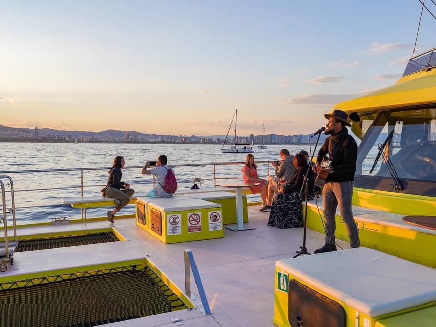 Barcelona: Hop-On Hop-Off Bus with Sailing Cruise - The Port Vell catamaran cruise