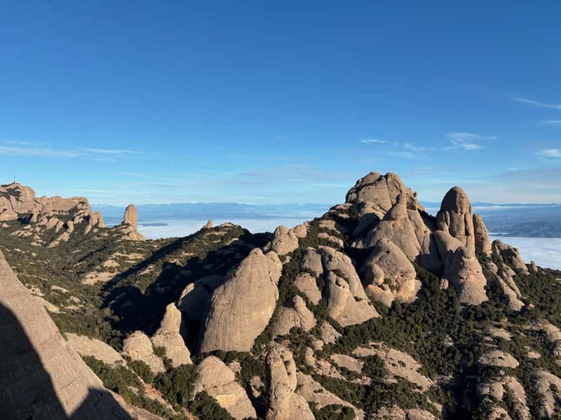 Barcelona: Montserrat Early Trip — Cable Car, Abbey & Hike - The upper funicular ride and the start of the walk