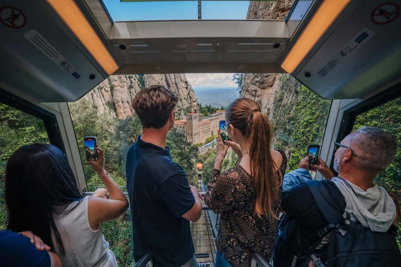 Barcelona: Montserrat Monastery and Black Madonna Day Trip - Leaving from Eixample and riding into the mountains