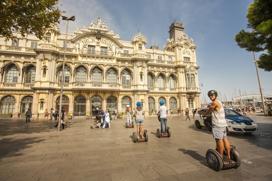 Barcelona: Old Port and Gothic Quarter Guided Segway Tour - Port Vell and the old waterfront