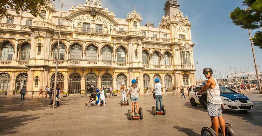 Barcelona: Old Port and Gothic Quarter Guided Segway Tour - The Roman Wall and Gothic Quarter