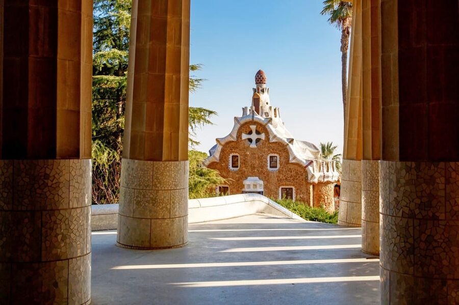 Barcelona: Park Güell and Gaudí House Museum Entry Ticket - Exploring the monumental area and mosaic terrace