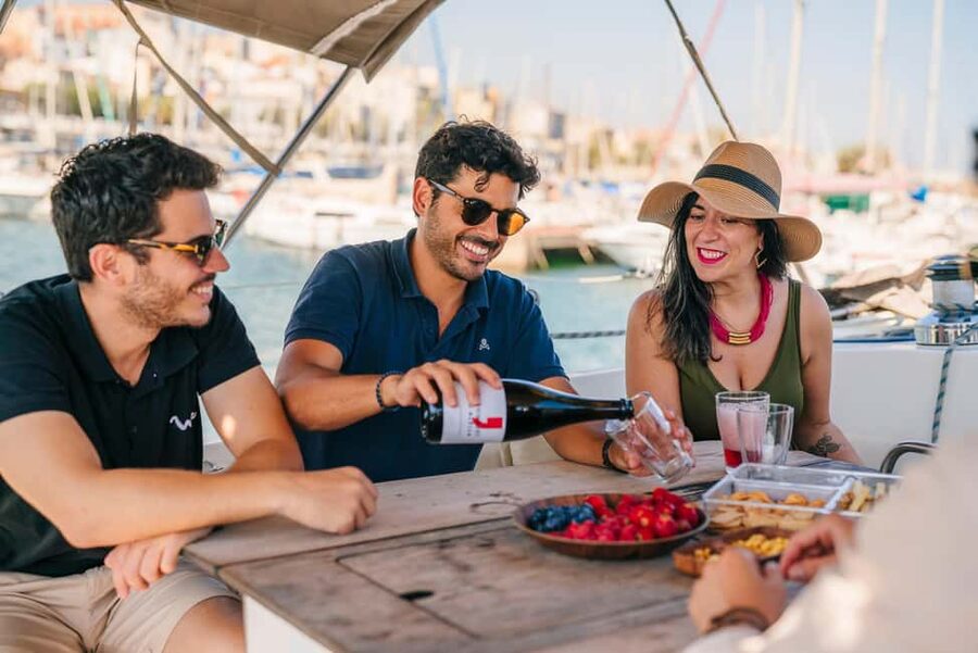 Barcelona: Sailing Cruise & Vineyard Tour with Wine Tasting - Sailing north from Barcelona