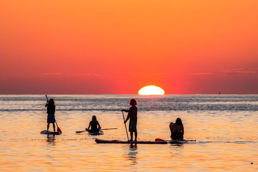 Barcelona: Sunrise Paddleboarding with Instructor and Photos - Ninety minutes on the water as Barcelona brightens