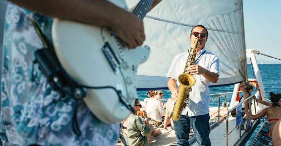 Barcelona: Sunset Catamaran Cruise with Live Music - Finding Your Best Seat on the 78-Foot Catamaran
