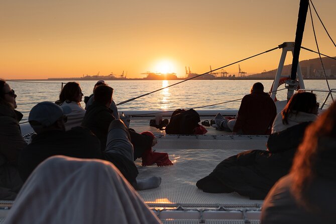 Barcelona Sunset Live Jazz Music Cruise - Watching sunset from the solarium