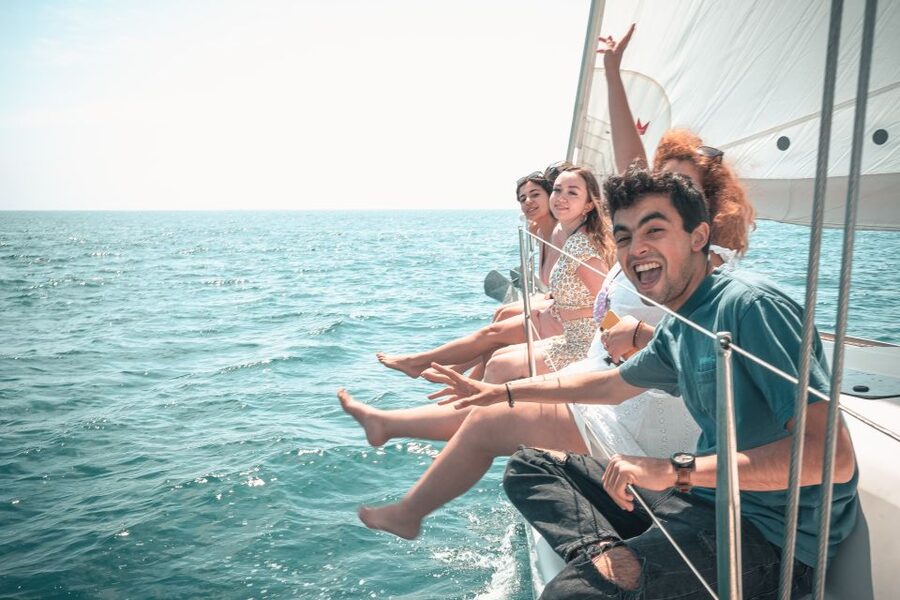 Barcelona: Two-Hour Midday or Sunset Sailing Cruise - Swimming in the Mediterranean