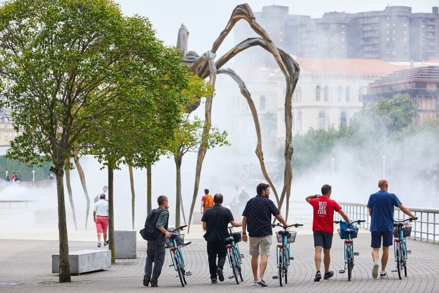 Bilbao: Guided Highlights Small Group or Private E-Bike Tour - Starting where Bilbao began