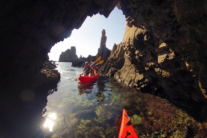 Cabo de Gata Active. Guided kayak and snorkel route through coves of the Natural Park - Group size, language, and the pace of the outing