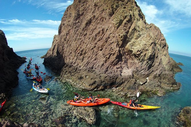 Cabo de Gata Active. Guided kayak and snorkel route through coves of the Natural Park - Starting at the Cabo de Gata-Níjar Natural Park
