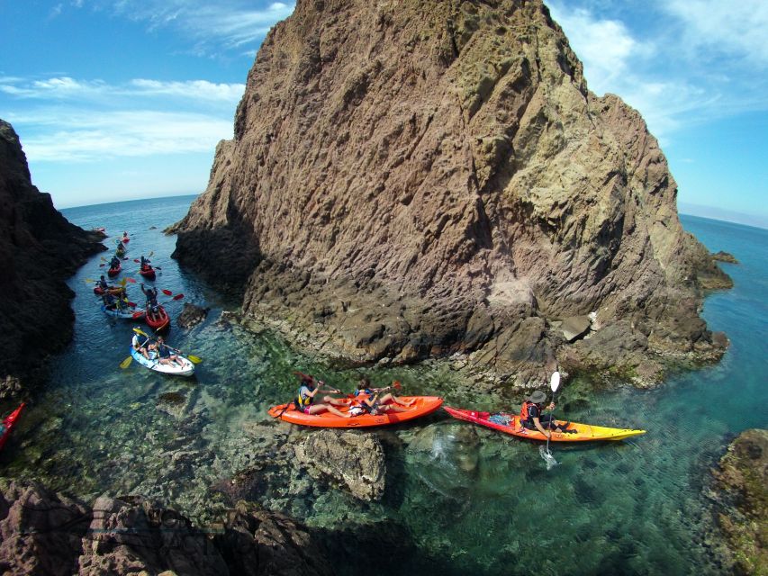 Cabo de Gata: Natural Park Kayaking and Snorkel Excursion - The 30-minute cove stop for swimming and snorkeling