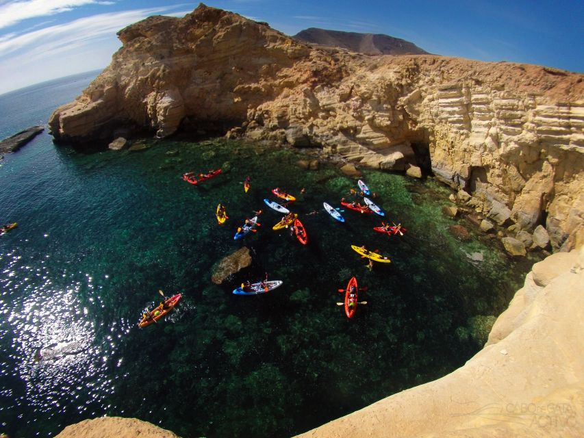 Cabo de Gata: Natural Park Kayaking and Snorkel Excursion - The return hour and the value of a support boat