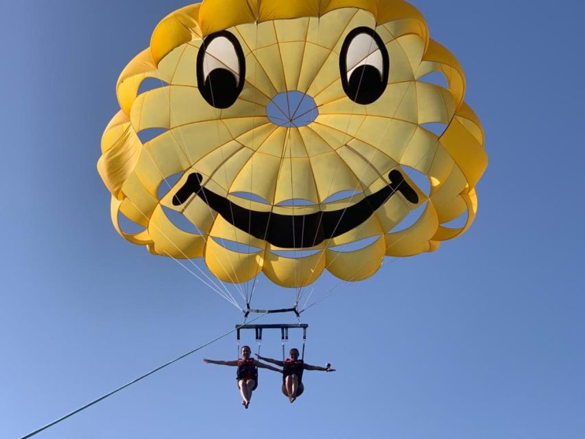 Cala Bona: Parasailing Experience - Leaving Cala Bona by speedboat