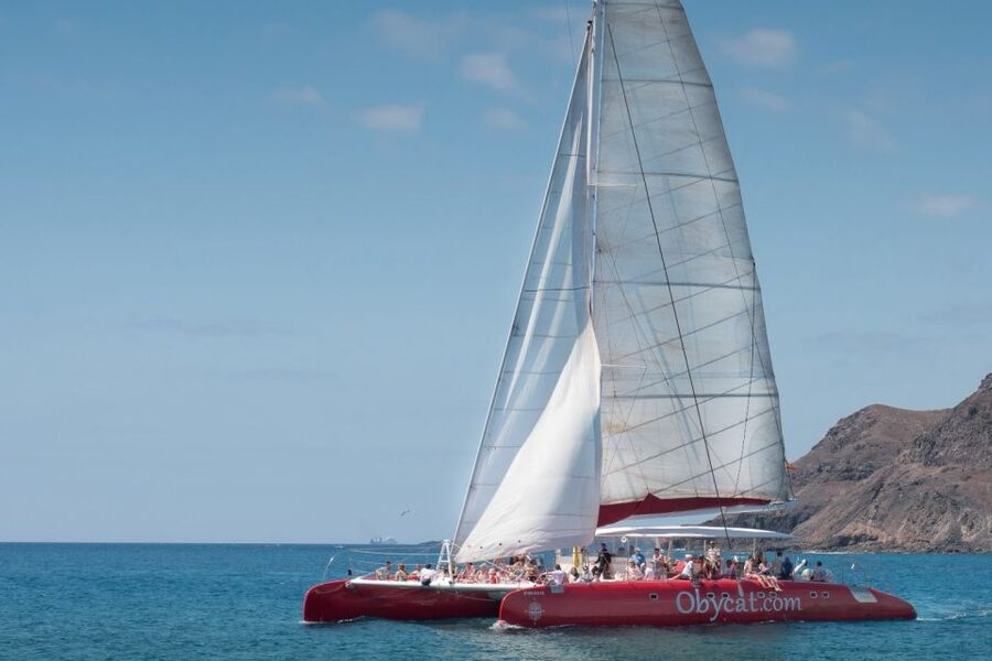 Caleta de Fuste: Catamaran Sailing Experience - The coastal sail toward Pozo Negro