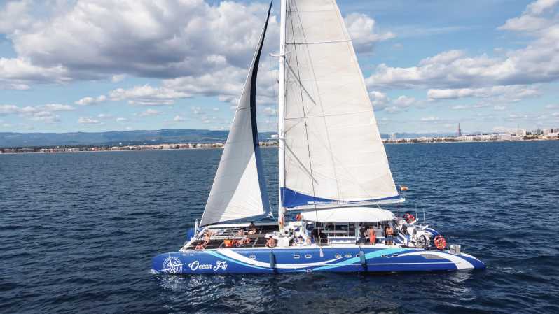 Cambrils: Costa Daurada Sail Catamaran Cruise - The three-hour route and its changing anchor point