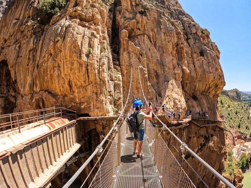 Caminito del Rey: Entry Ticket and Guided Tour - Check-in, helmets, and the first views
