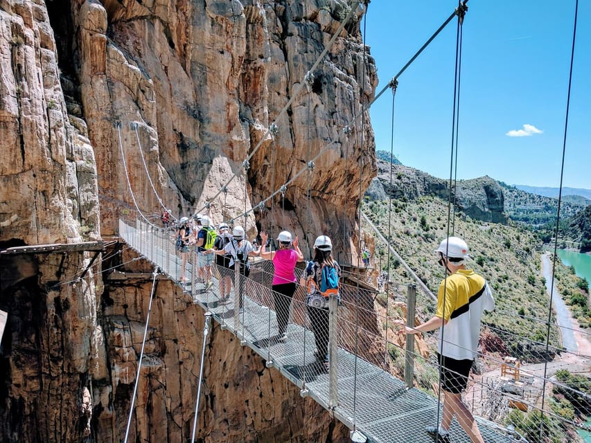 Caminito del Rey: Guided Hiking Tour with Entrance Tickets - The finish, the extra walk, and the return bus