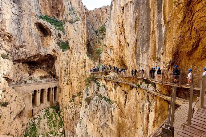 Caminito del Rey with Pickup from Malaga City - Through the tunnel to the first walkway