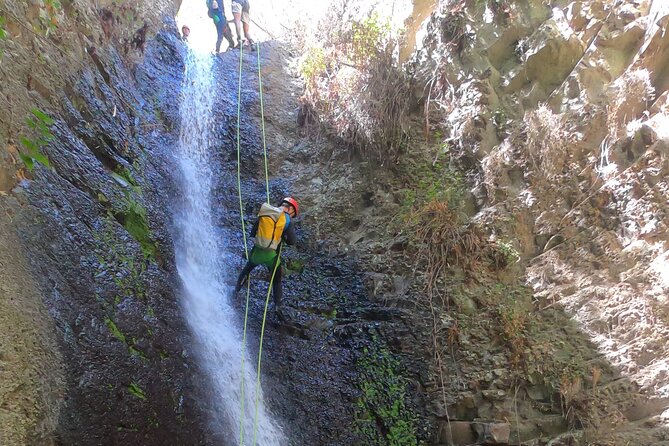 Canyoning Experience in Gran Canaria (Cernícalos canyon) - The descent: ropes, water, and a little fear