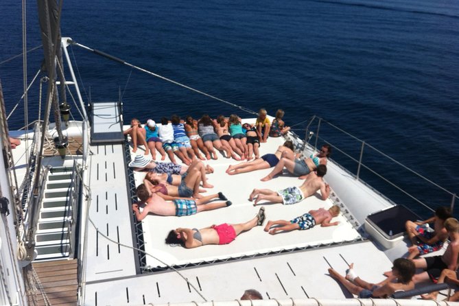 Catamaran ride -Costa Brava with barbecue and drinks. Familiar. - What this Lloret de Mar catamaran trip is really like
