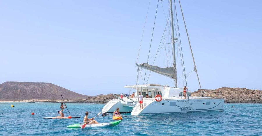 Corralejo: Adults-Only Catamaran Day Trip to Lobos Island - Pickup from Corralejo hotels and the port