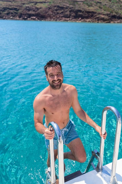 Fornells: 3-Hour Boat Tour Along Menorcan Coast - Two stops for swimming and snorkeling