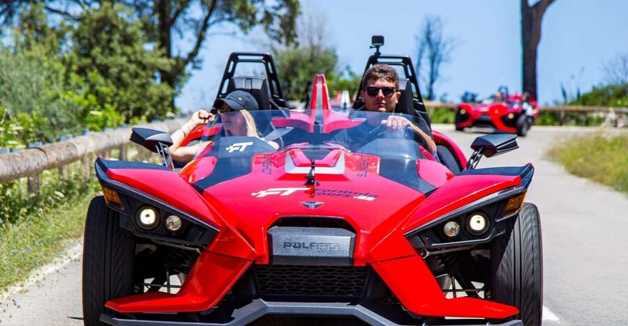 From Andratx: Formula Sunset Driving Tour - Starting at the Formula Tours office in Paguera