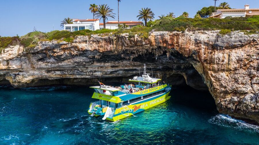 From Cala Millor: East Coast Glass-Bottom Boat Trip - The ride can be rocky