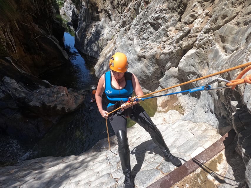 From Estepona: Guadalmina River Guided Canyoning Adventure - Meeting at Parque Torre Leonera in Benahavís
