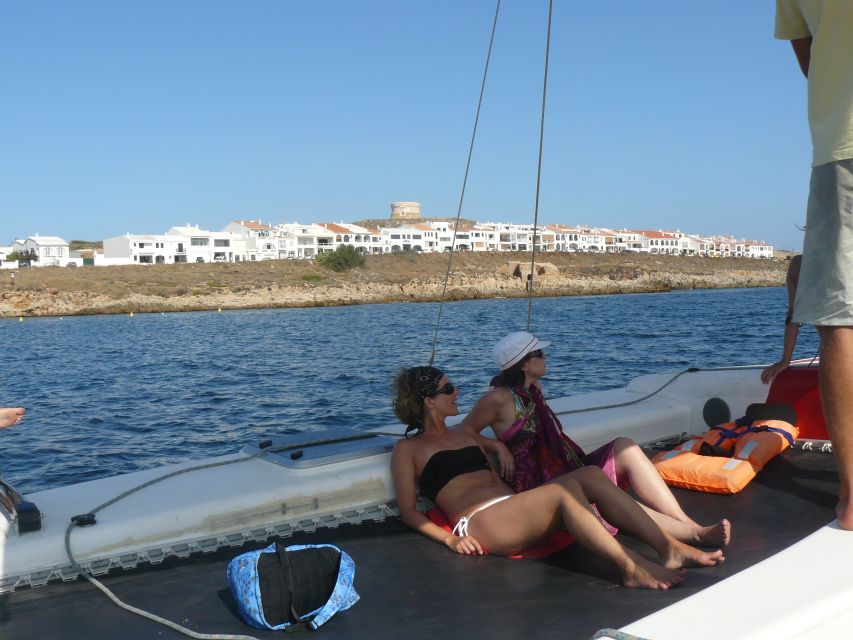 From Fornells: Half-Day Menorca Catamaran Trip w/ Snorkeling - Snacks and unlimited drinks add practical value
