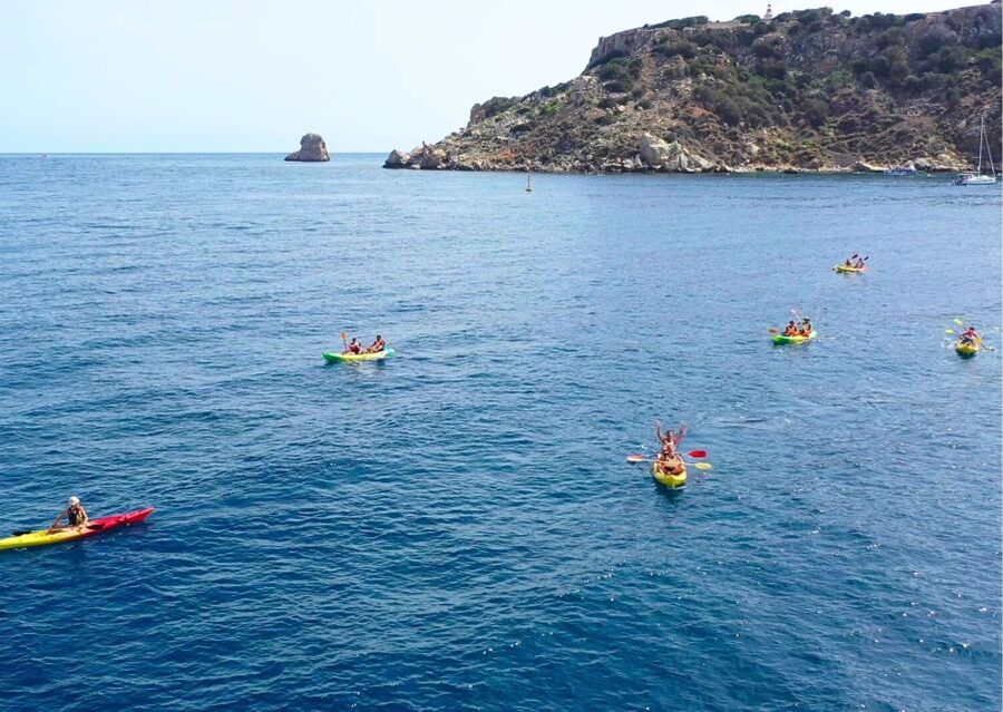 From L'Estartit: Sea Kayaking Tour to the Medes Islands - The paddle across the bay