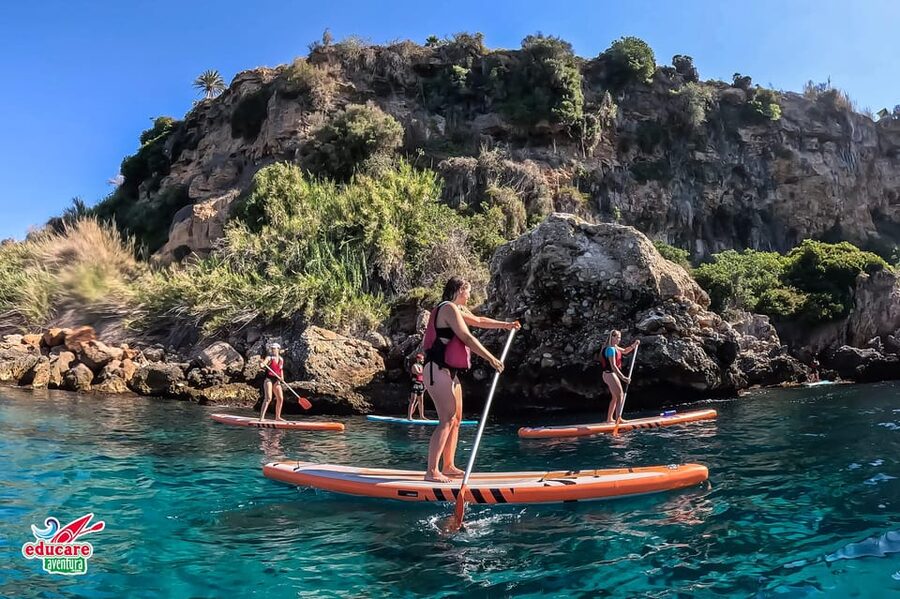 From Nerja: Guided Paddle Surf Cliffs and Maro Waterfall - GoPro photos that make the $41 price worthwhile