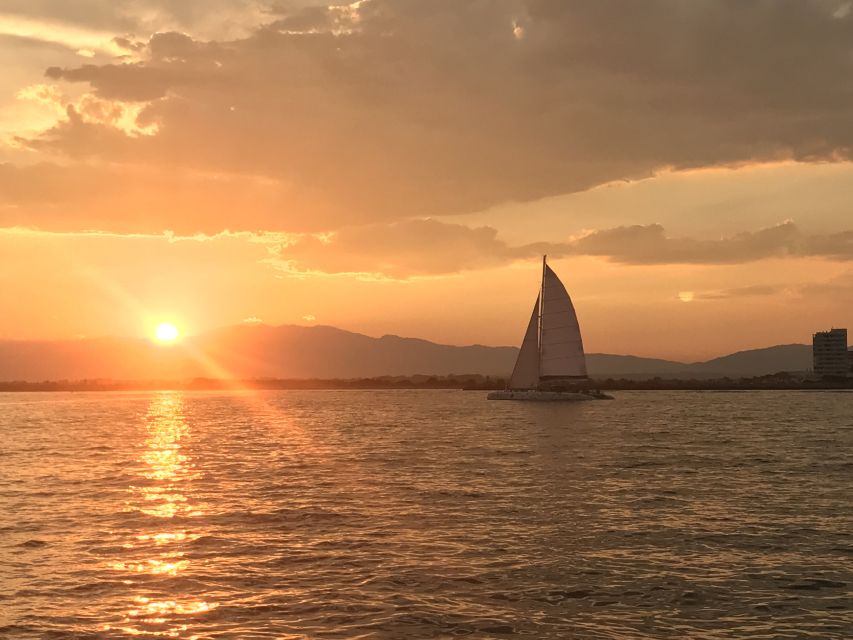 From Roses: Sunset Catamaran Cruise - Watching the Bay of Roses change color