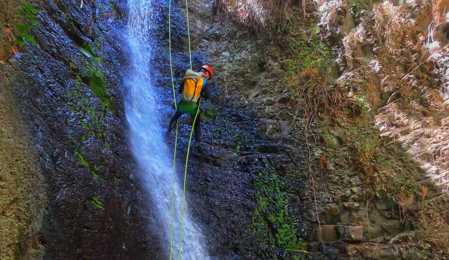 Gran Canaria: Canyoning Trip - Getting suited up with proper canyoning gear