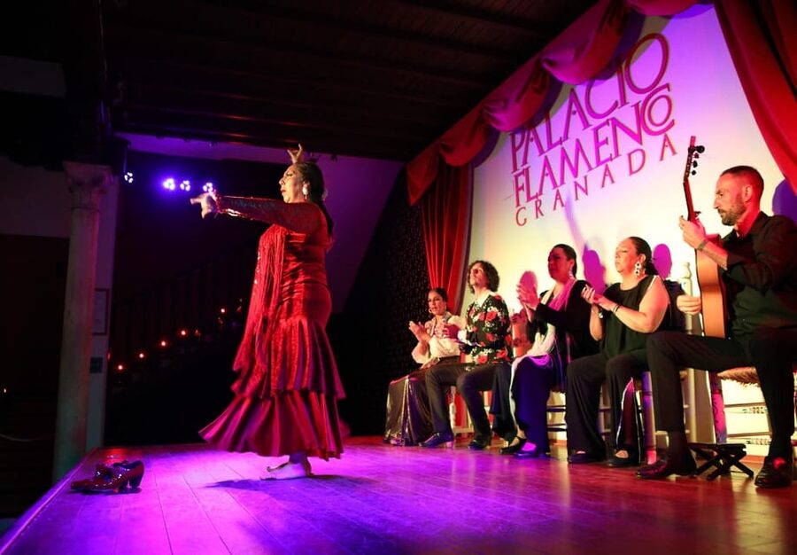 Granada: 1-Hour Traditional Flamenco Show at Palacio - A palace room near Plaza Nueva